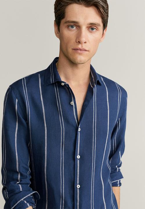 MANGO - Tami shirt - navy