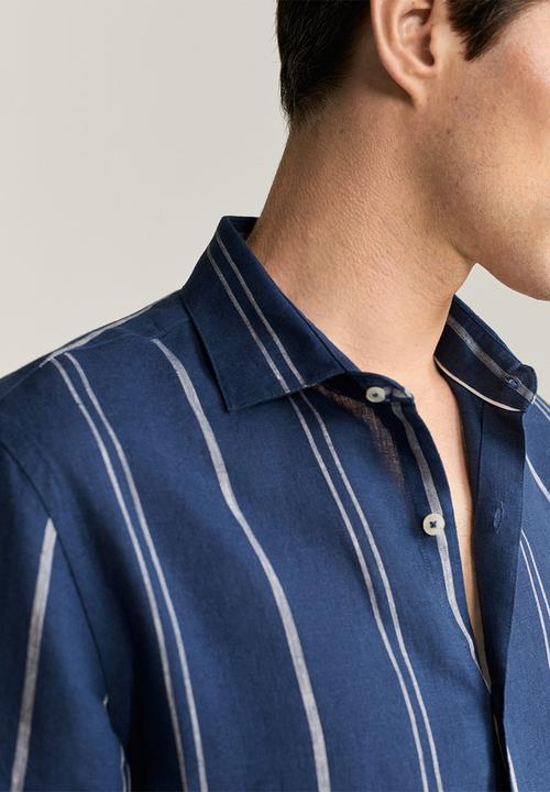MANGO - Tami shirt - navy