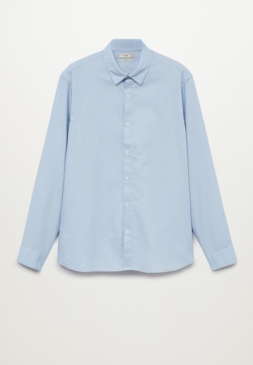 MANGO - Arthur shirt- blue lt