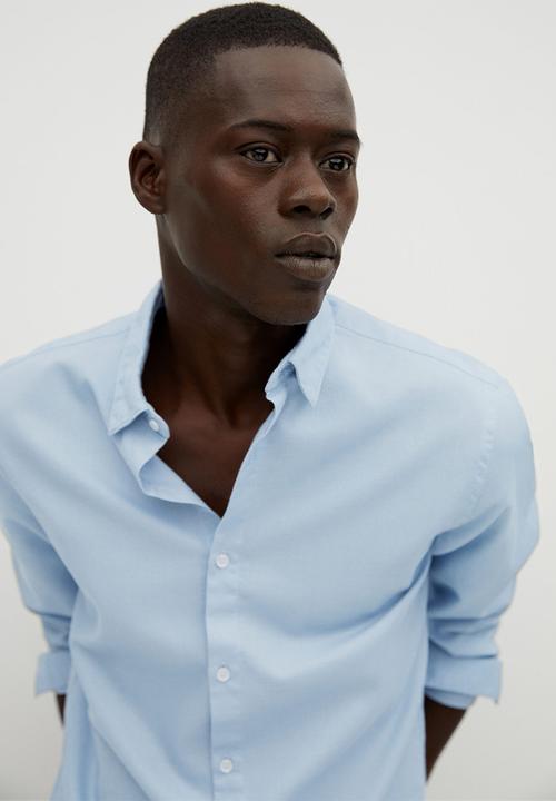 MANGO - Arthur shirt- blue lt