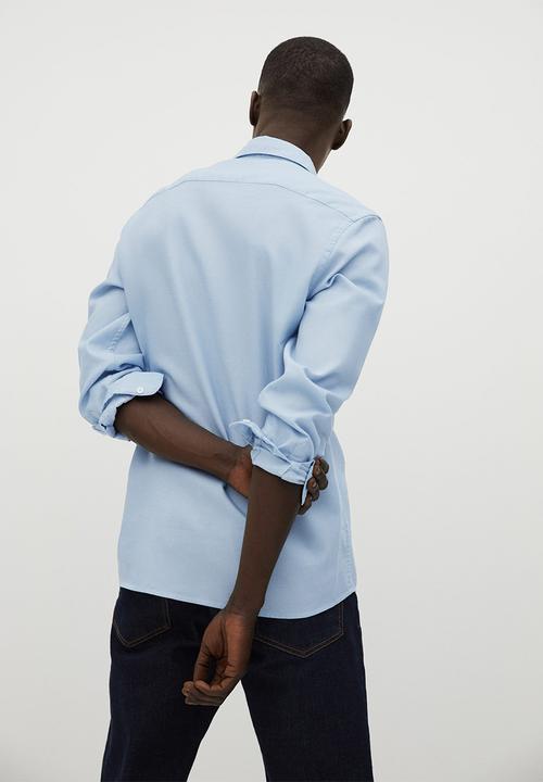 MANGO - Arthur shirt- blue lt