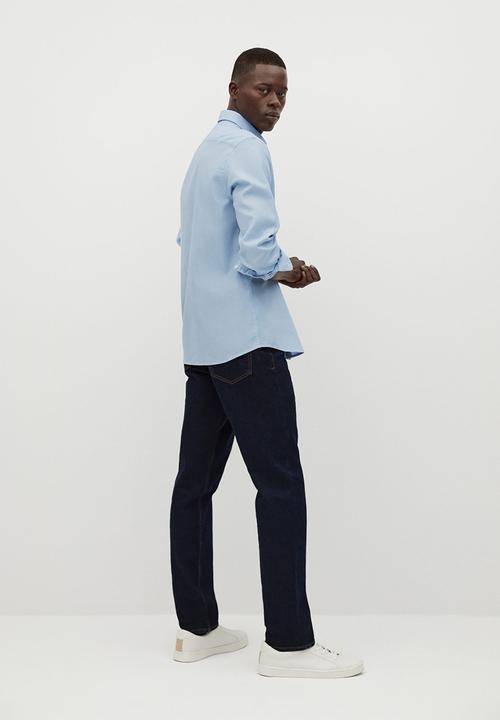 MANGO - Arthur shirt- blue lt