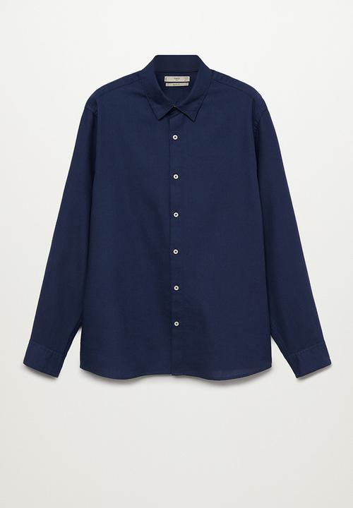 MANGO - Arthur shirt- navy