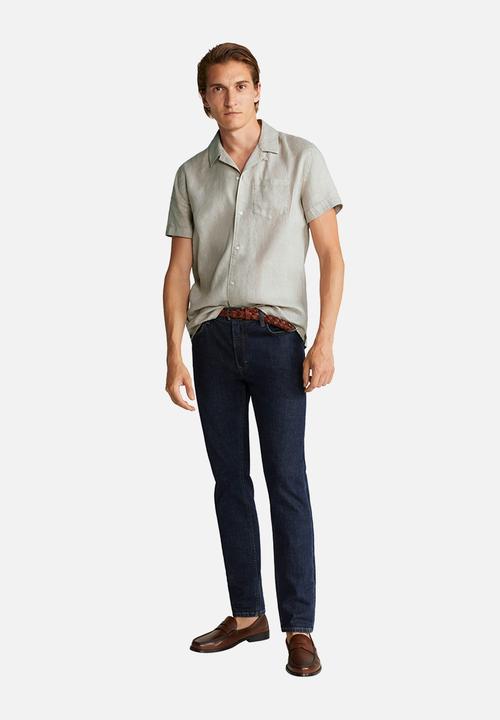 MANGO - Hawai shirt - beige