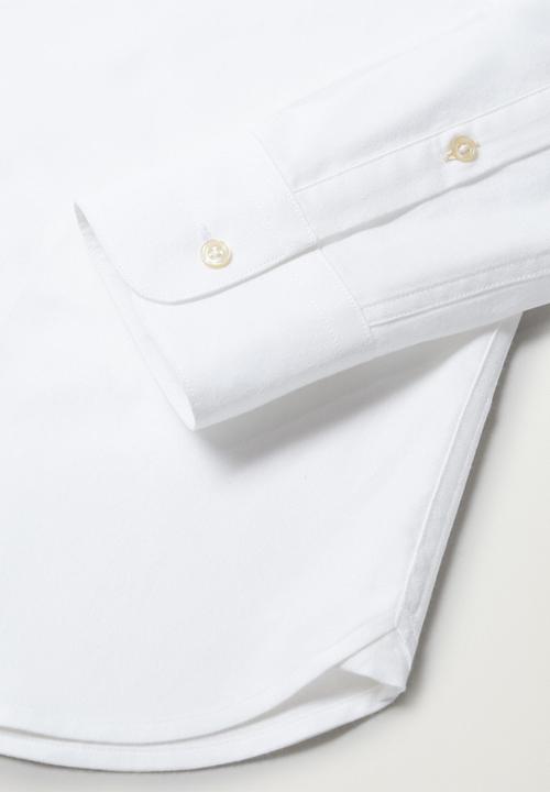 MANGO - Twill shirt - white