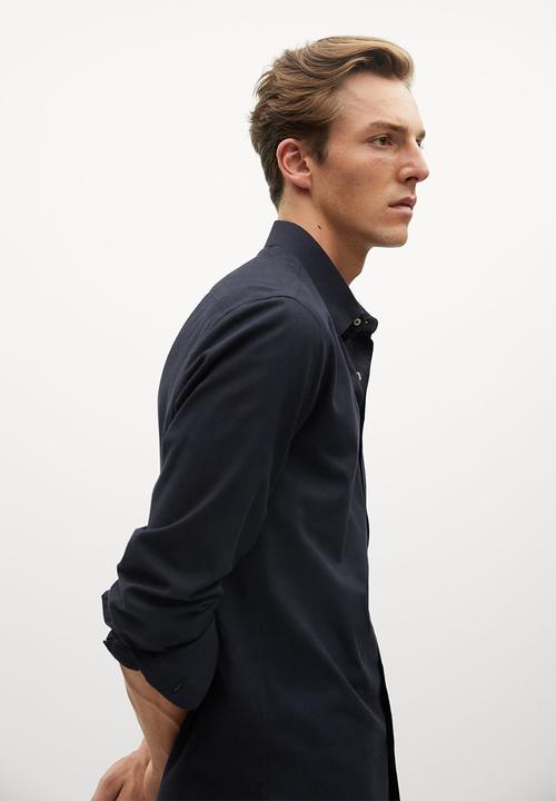 MANGO - Twill shirt - navy