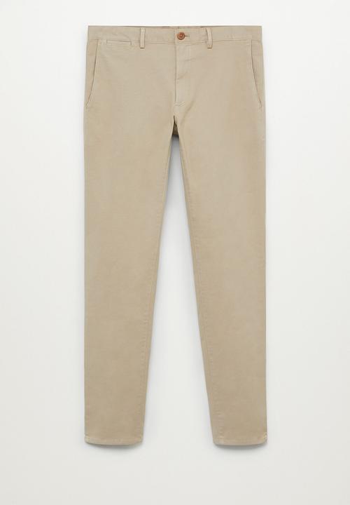 MANGO - Barna trousers - lt beige