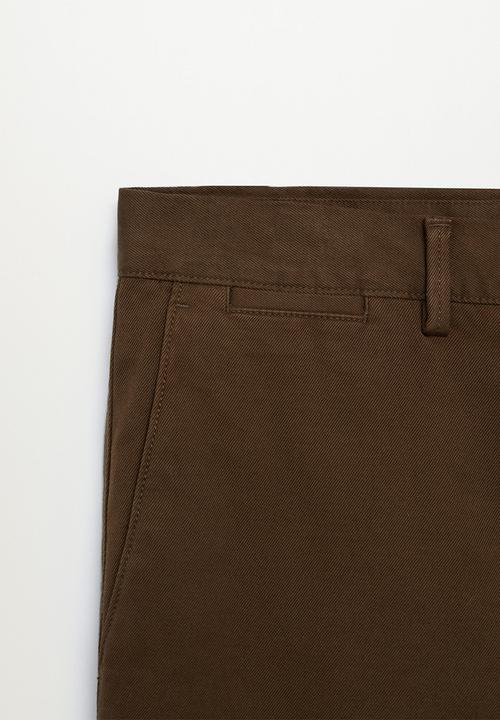 MANGO - Barna trousers - brown