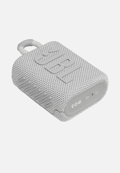 JBL - JBL GO3 Portable Bluetooth Speaker - White
