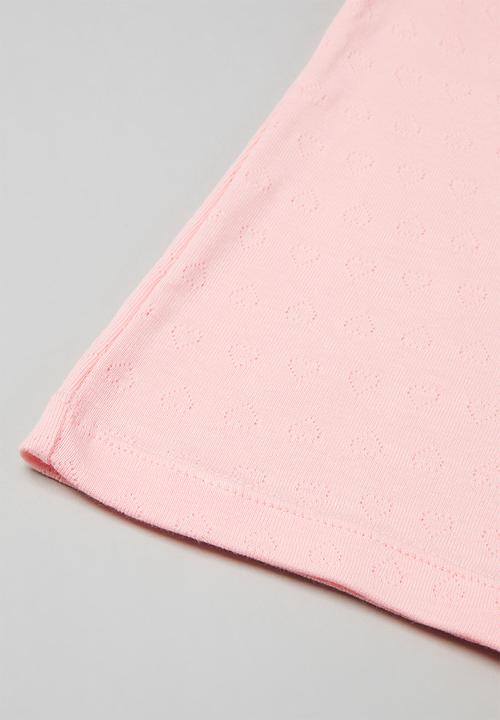 Pop Candy - Sleeveless vest - pink & white