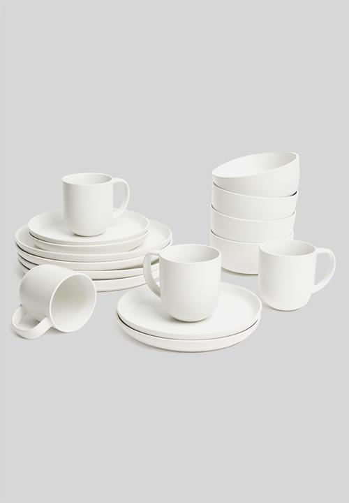 Sixth Floor - Mason dinner plate set of 4 - white
