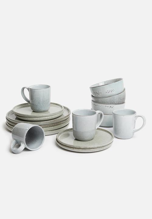 Sixth Floor - Brisa dinner plate set of 4 - stone
