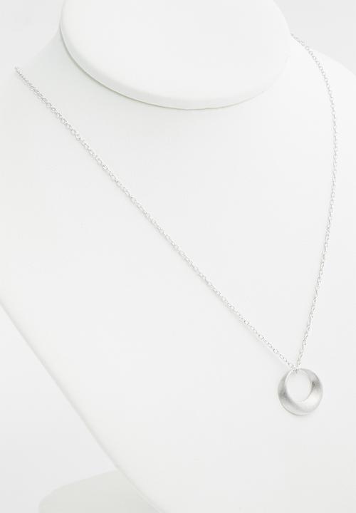 Superbalist - Sterling silver circle pendant necklace