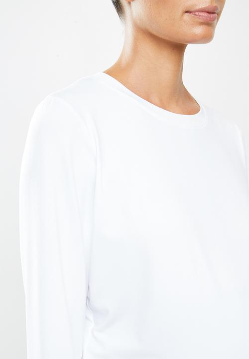 Cotton On - Maternity cross back long sleeve top - white