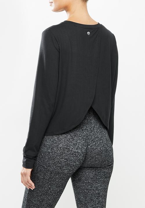 Cotton On - Maternity cross back long sleeve top - black