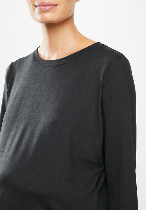 Cotton On - Maternity cross back long sleeve top - black