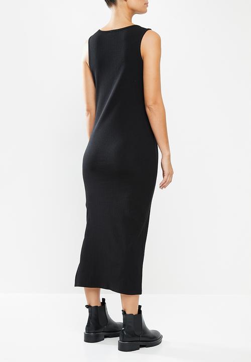 Cotton On - Maternity henley maxi dress - black