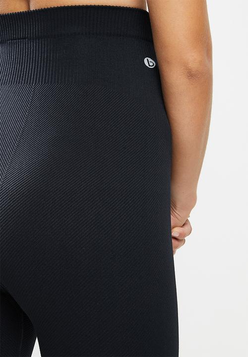 Cotton On - Maternity lifestyle seamless rib 7/8 tight - black