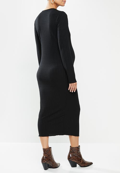 Glamorous - Maternity sassy dress - black