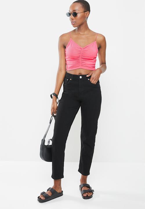 Factorie - V-neck ruched cami - pink