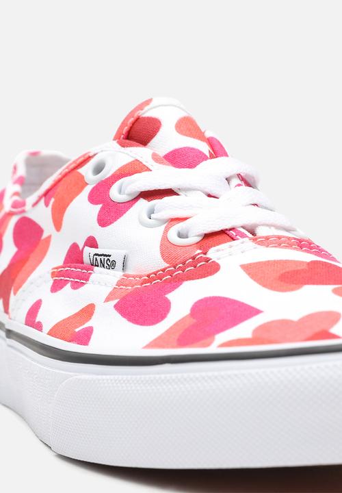Vans - Authentic - (valentines hearts) true white/fuchsia purple