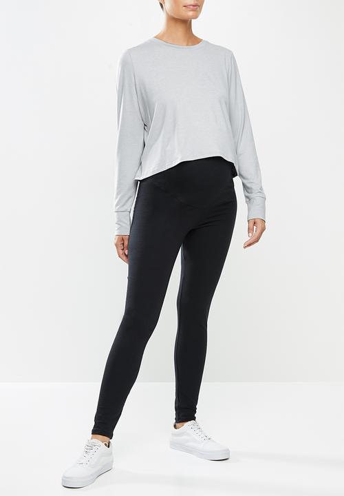 Cotton On - Maternity cross back long sleeve top - grey 