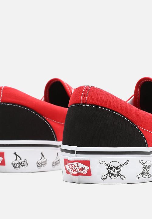 Vans - Era - (new varsity) black/high risk red