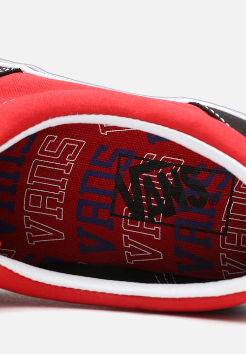 Vans - Era - (new varsity) black/high risk red