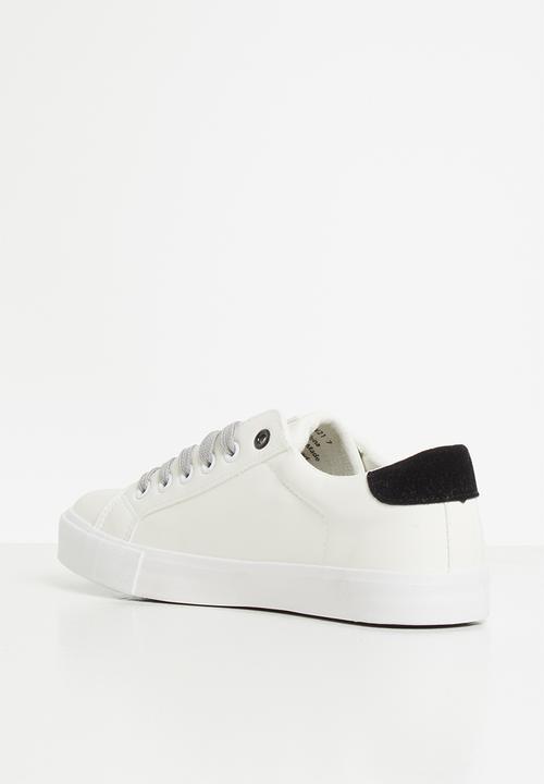 Miss Black - Goose sneaker - white & black