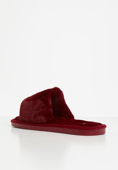 Miss Black - Rella slipper - burgandy