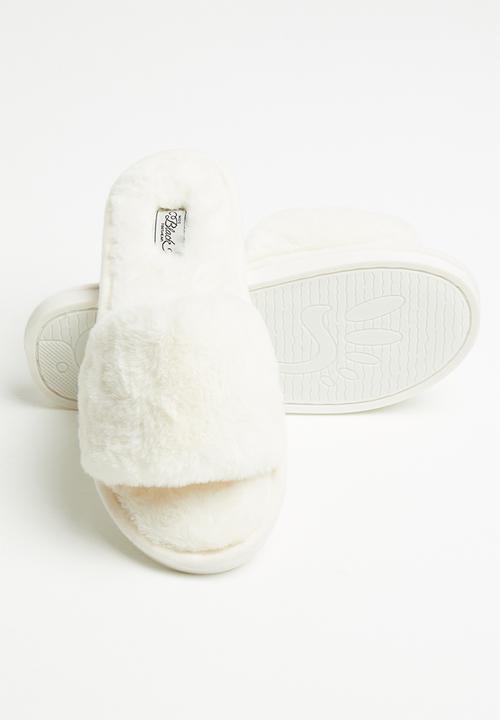 Miss Black - Rella slipper - white