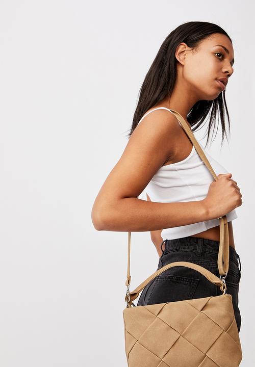 Rubi - Heidi quilted bag - sandstone nubuck