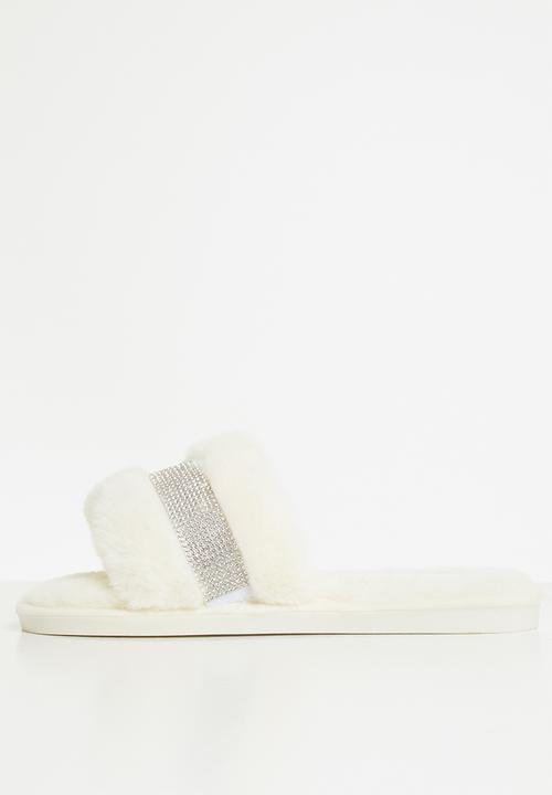 Miss Black - Rella 3 slipper - white