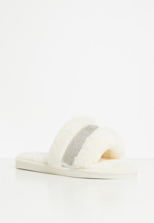 Miss Black - Rella 3 slipper - white