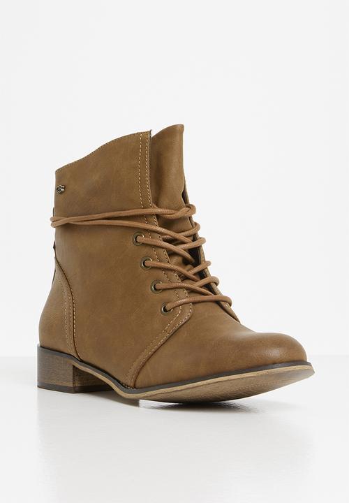 Miss Black - Bon bon ankle boot - tan
