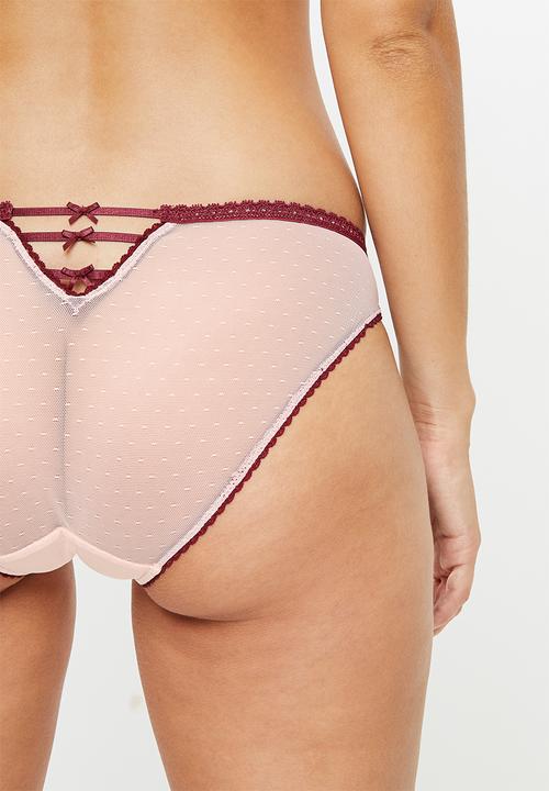 DORINA - Freedom classic brief - pink & burgundy 