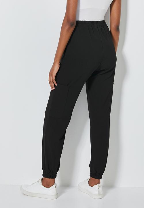 Superbalist - Crepe scuba jogger - black