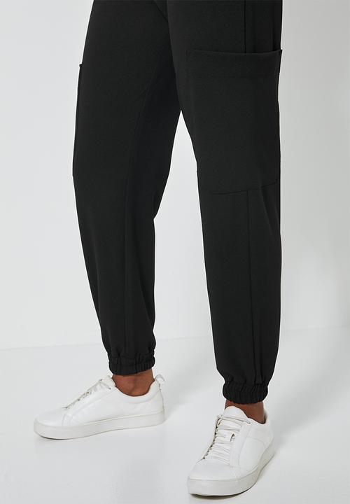 Superbalist - Crepe scuba jogger - black