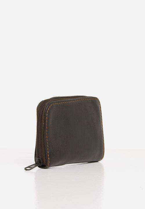 Superbalist - Leather zip around wallet - brown