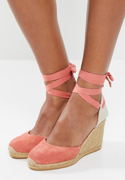 ALDO - Muschett suede wedge heel - coral