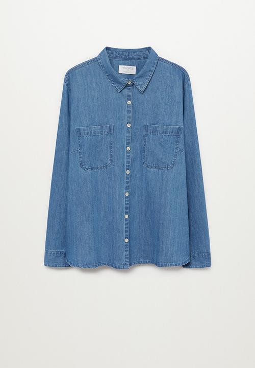 Violeta by Mango - Plus shirt estrella - blue