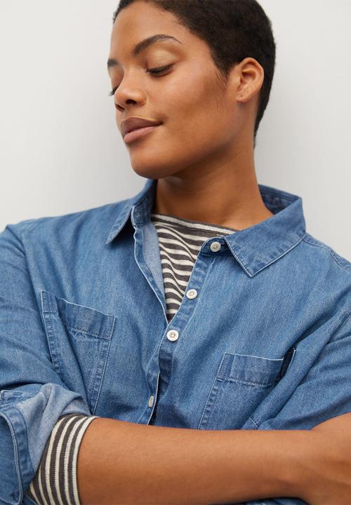 Violeta by Mango - Plus shirt estrella - blue