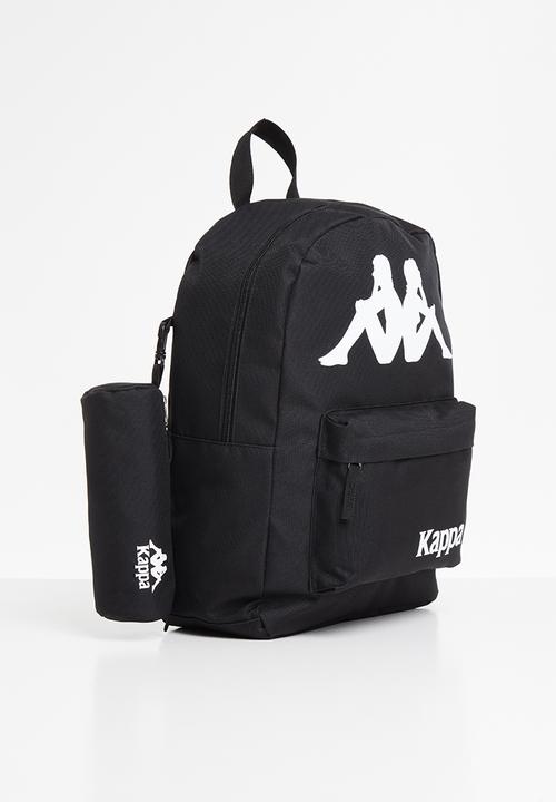 KAPPA - Backpack with pencil bag - black
