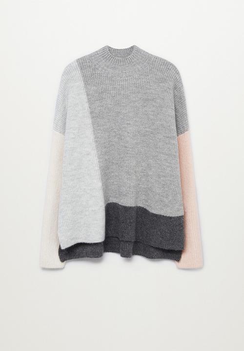 Violeta by Mango - Plus Sweater block - grey