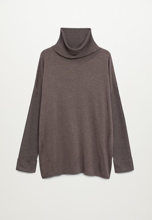 Violeta by Mango - Plus Sweater rosco - brown