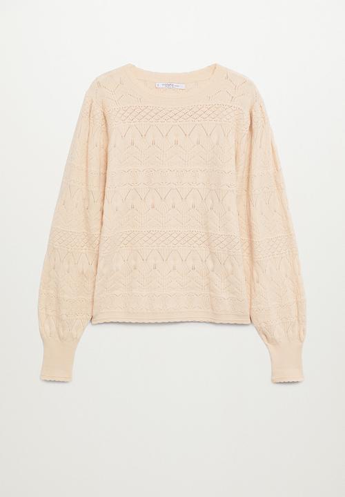 Violeta by Mango - Plus Sweater portman - beige