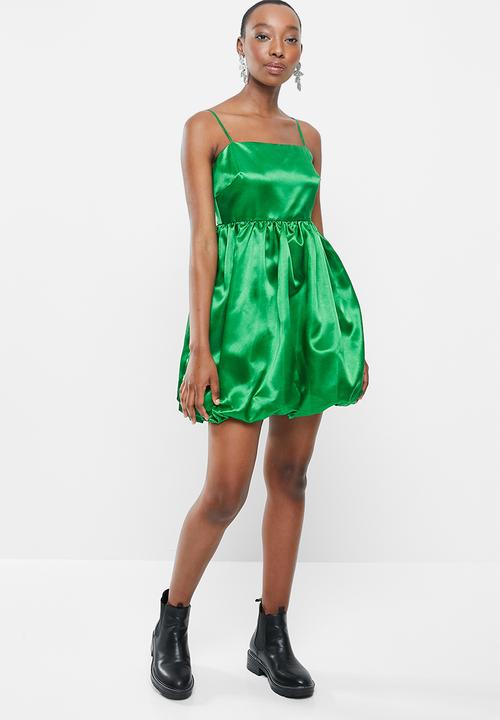 Blake - Fit&flare bubble dress - green