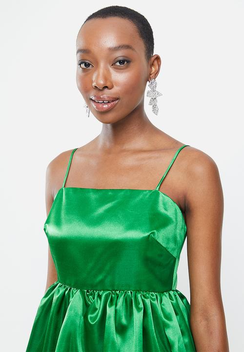 Blake - Fit&flare bubble dress - green
