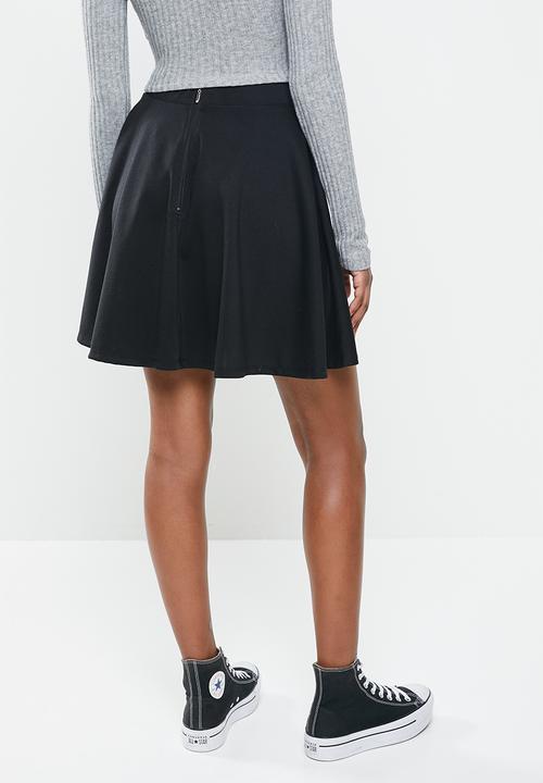 Blake - Flared circle skirt - black
