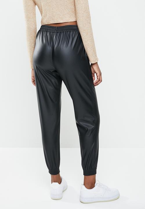 Blake - Pu jogger - black